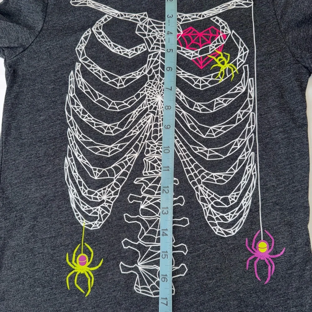 Cat & Jack Skeleton Graphic Long Sleeve Shirt - Picture 5 of 6